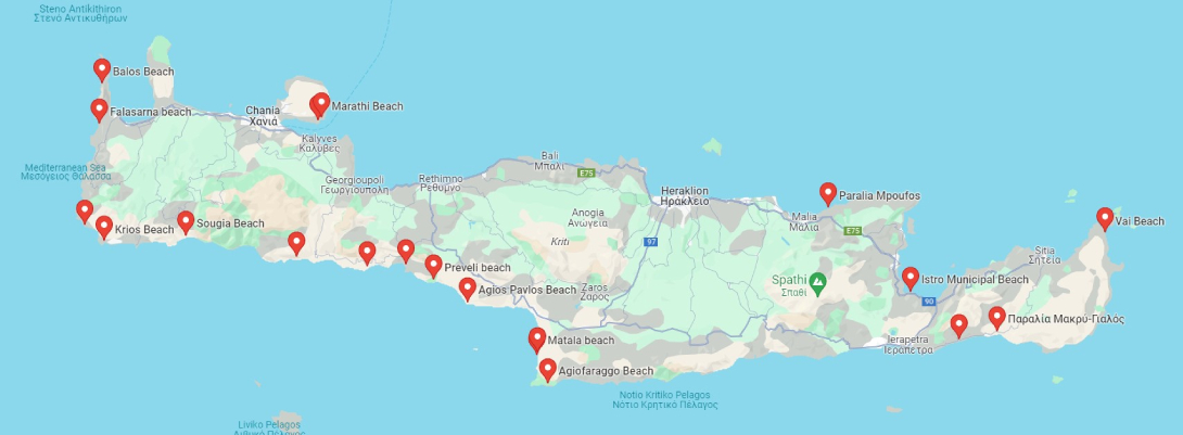 Crete map