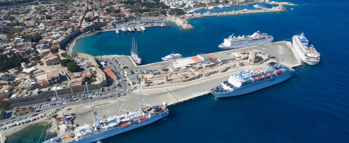 Souda port area in Crete