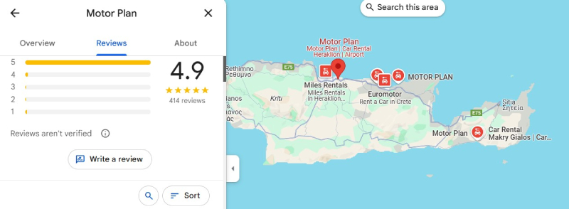 Reviews of Motor Plan car rental service