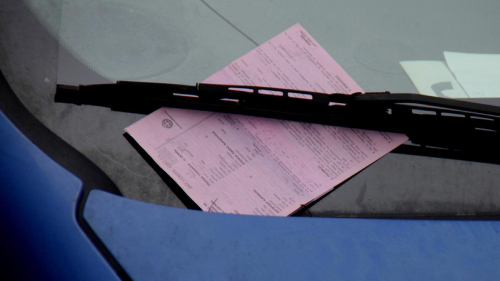 Parking ticket in Greece